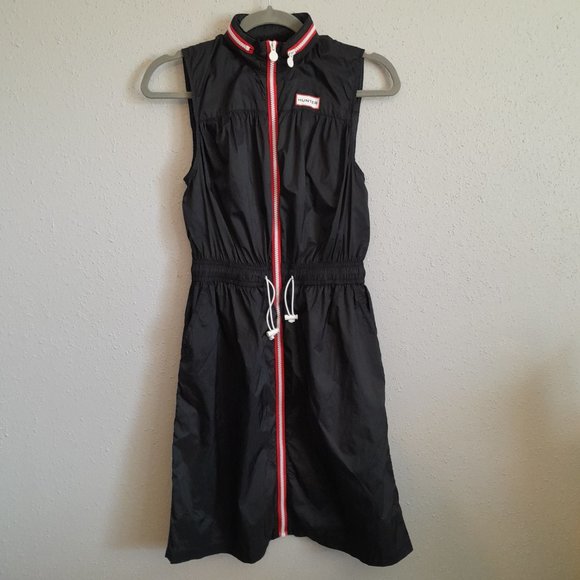 HUNTER for Target Black Sporty Windbreaker Sleeveless Dress Full Zip Front XS - Picture 15 of 16